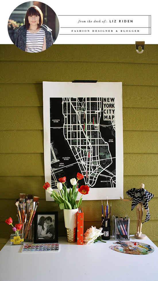 From the Desk of Liz Riden of The Modern Mademoiselle - Her Desk